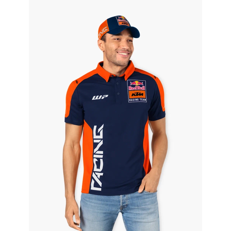 Polo KTM Replica Team azul-naranja liquidación