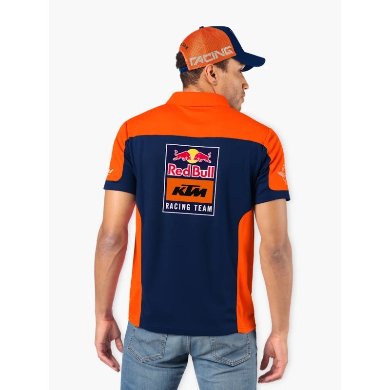 Polo KTM Replica Team azul-naranja liquidación