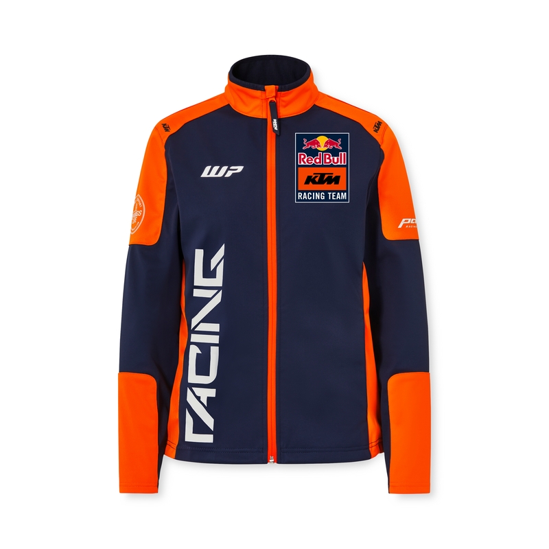 Chaqueta softshell KTM Replica Team azul-naranja de mujer