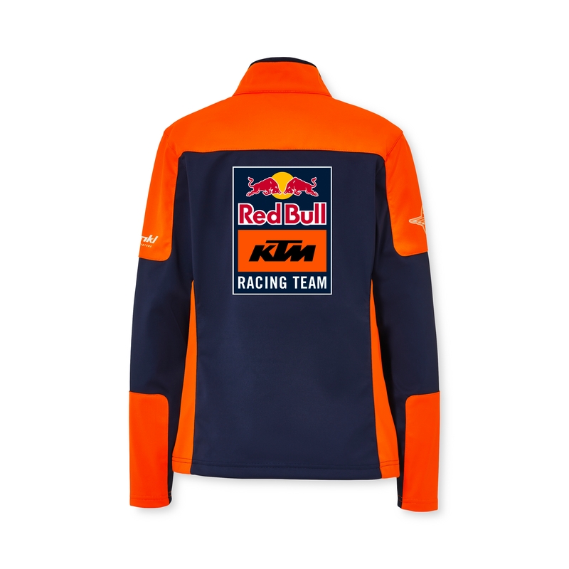 Chaqueta softshell KTM Replica Team azul-naranja de mujer