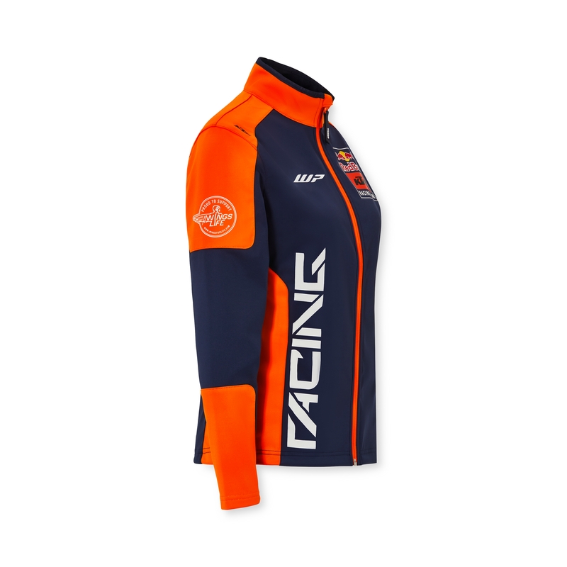 Chaqueta softshell KTM Replica Team azul-naranja de mujer