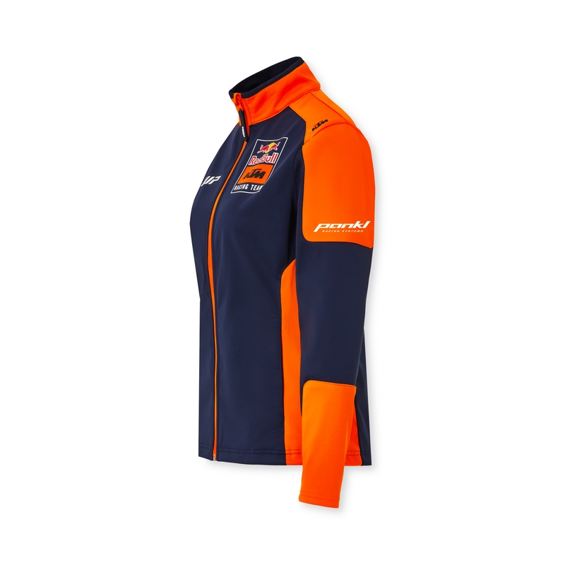 Chaqueta softshell KTM Replica Team azul-naranja de mujer