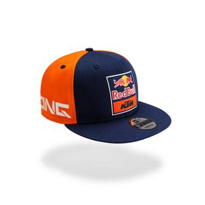 Gorra con visera recta KTM Replica azul-naranja