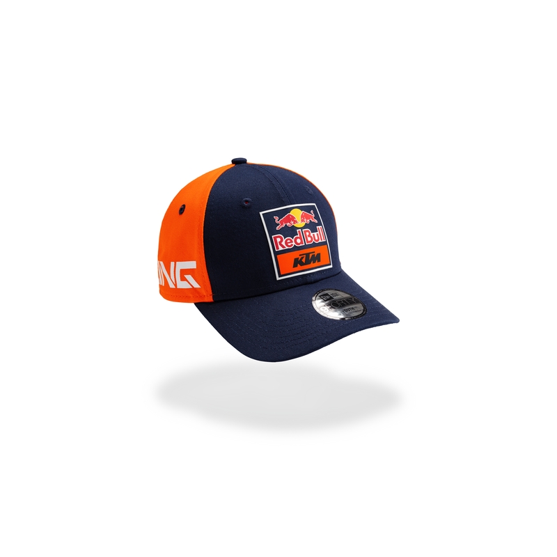 Gorra infantil KTM curvada azul-naranja