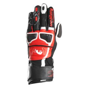 Guantes de moto Furygan STYG 15 negro-blanco-rojo