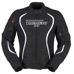 Chaqueta de moto para mujer Furygan Odessa Black and White