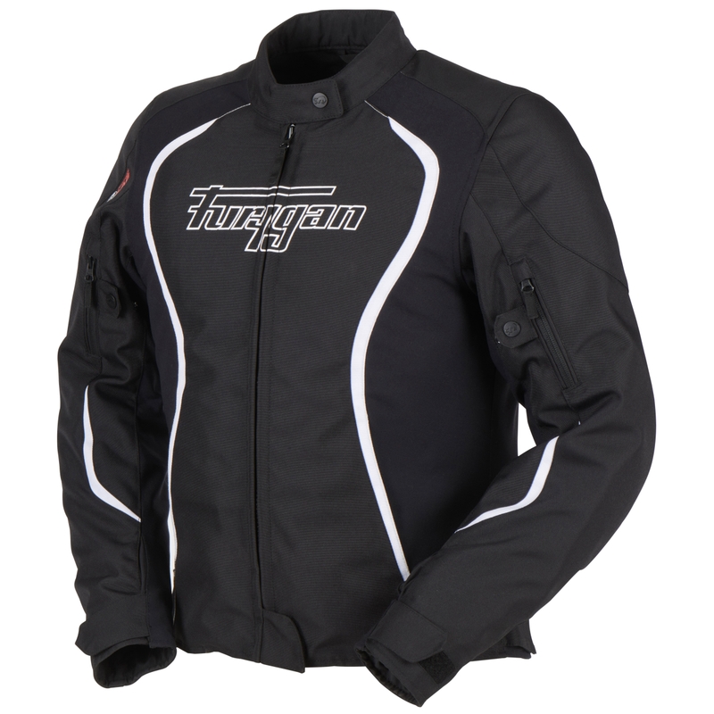 Chaqueta de moto para mujer Furygan Odessa Black and White