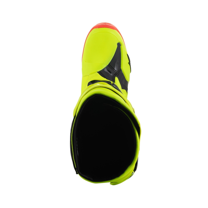 Botas de moto Alpinestars Tech 10 amarillo fluo-negro-rojo fluo