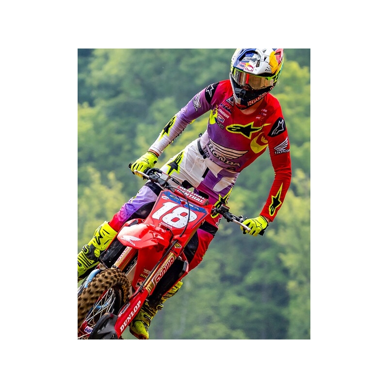 Botas de moto Alpinestars Tech 10 amarillo fluo-negro-rojo fluo