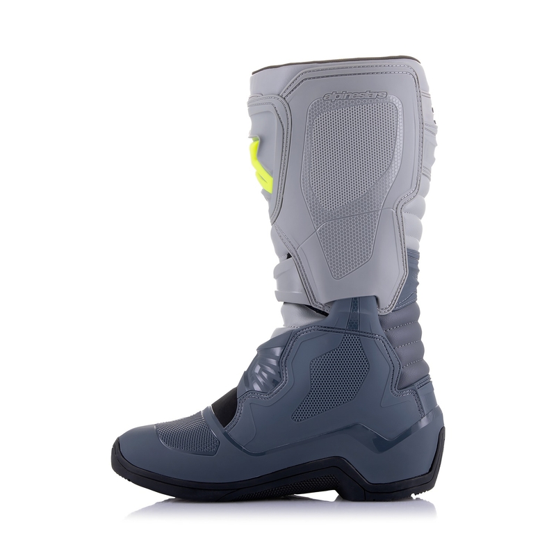 Botas de moto Alpinestars Tech 3 gris claro-negro-amarillo fluo