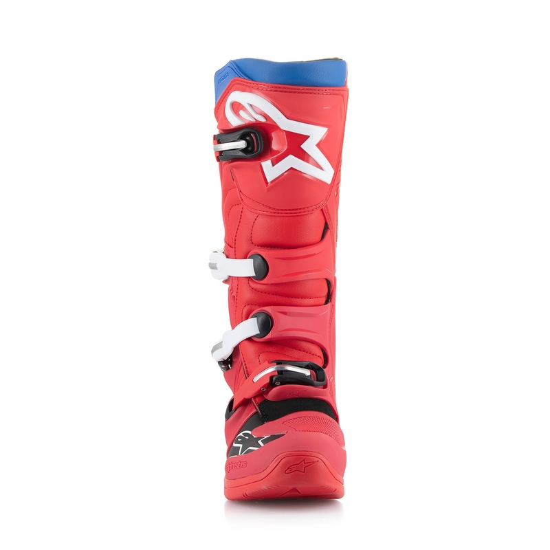 Botas de moto Alpinestars Tech 5 en rojo, azul, blanco y negro