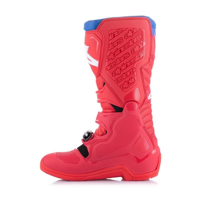 Botas de moto Alpinestars Tech 5 en rojo, azul, blanco y negro