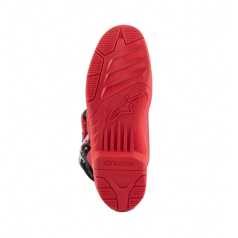 Botas de moto Alpinestars Tech 5 en rojo, azul, blanco y negro