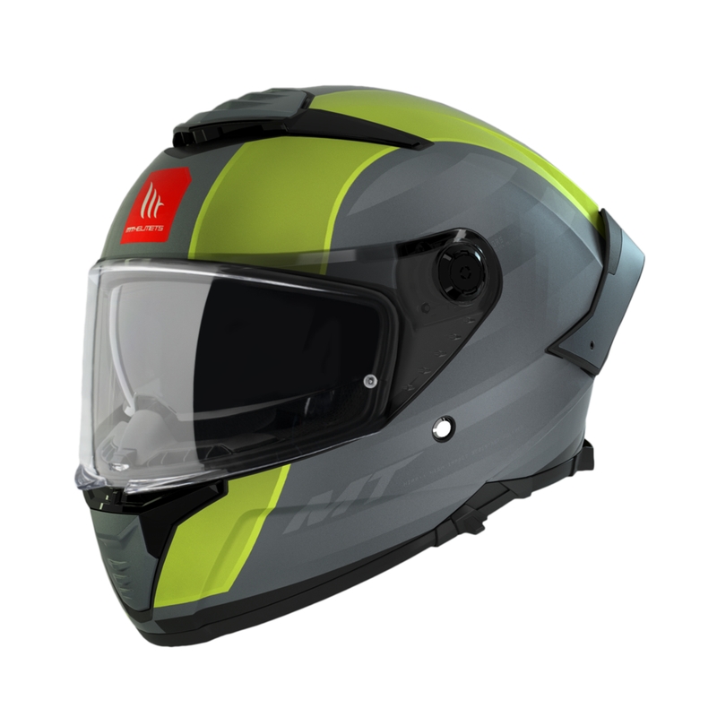 Integrální helma na motorku MT THUNDER 4 SV TREADS D3 šedo-zelená
