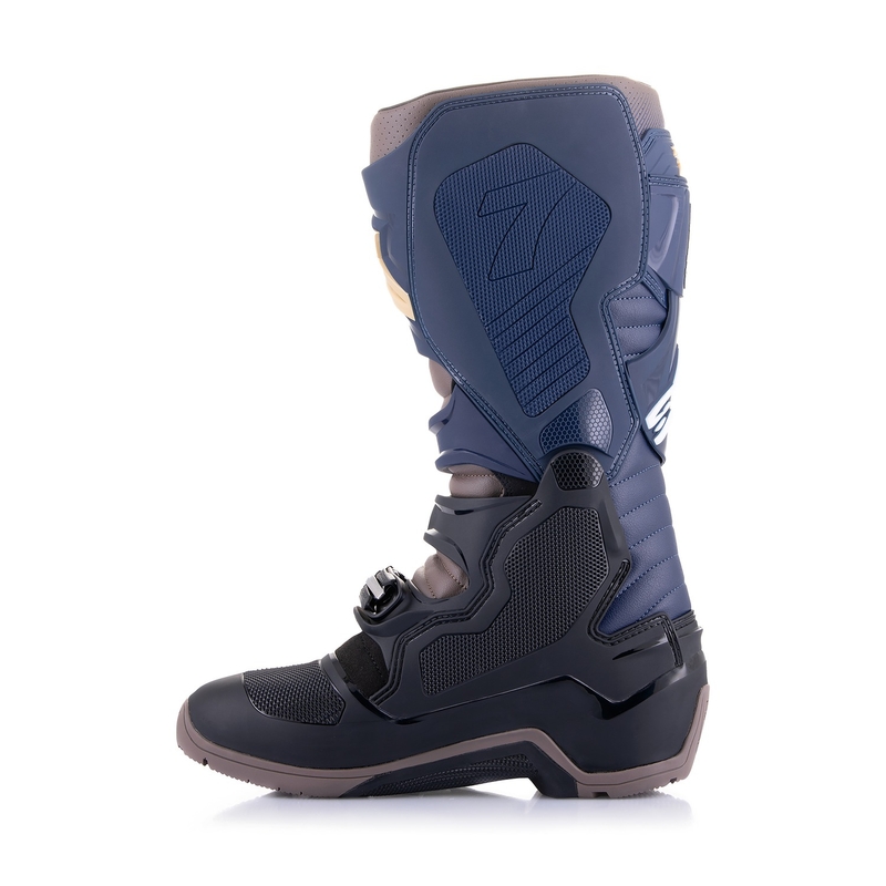 Botas de moto Alpinestars Tech 7 Enduro Drystar 2024 Azul-Gris-Naranja-Negro
