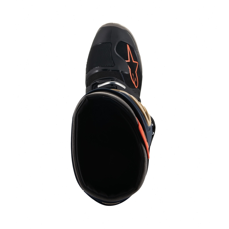 Botas de moto Alpinestars Tech 7 Enduro Drystar 2024 Azul-Gris-Naranja-Negro
