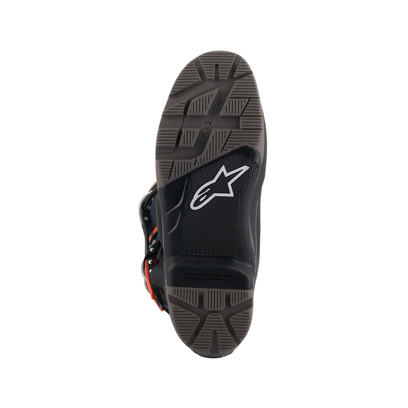 Botas de moto Alpinestars Tech 7 Enduro Drystar 2024 Azul-Gris-Naranja-Negro