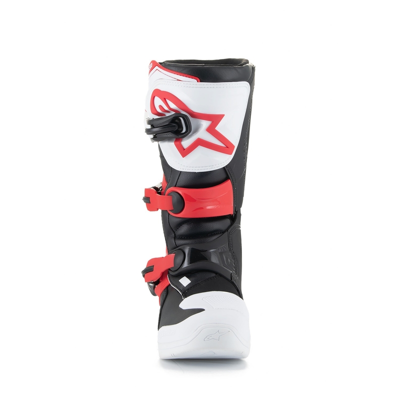 Botas de moto Alpinestars Tech 3S Youth Blanco-Negro-Rojo para niños