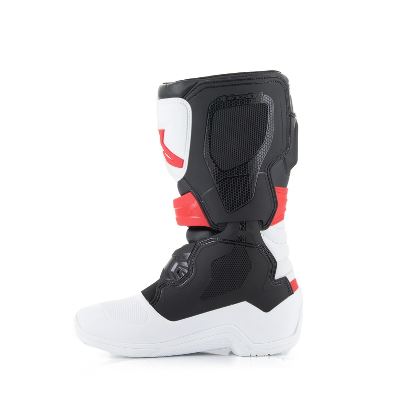 Botas de moto Alpinestars Tech 3S Youth Blanco-Negro-Rojo para niños