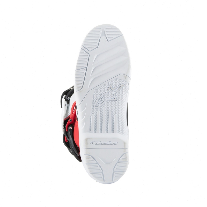 Botas de moto Alpinestars Tech 3S Youth Blanco-Negro-Rojo para niños