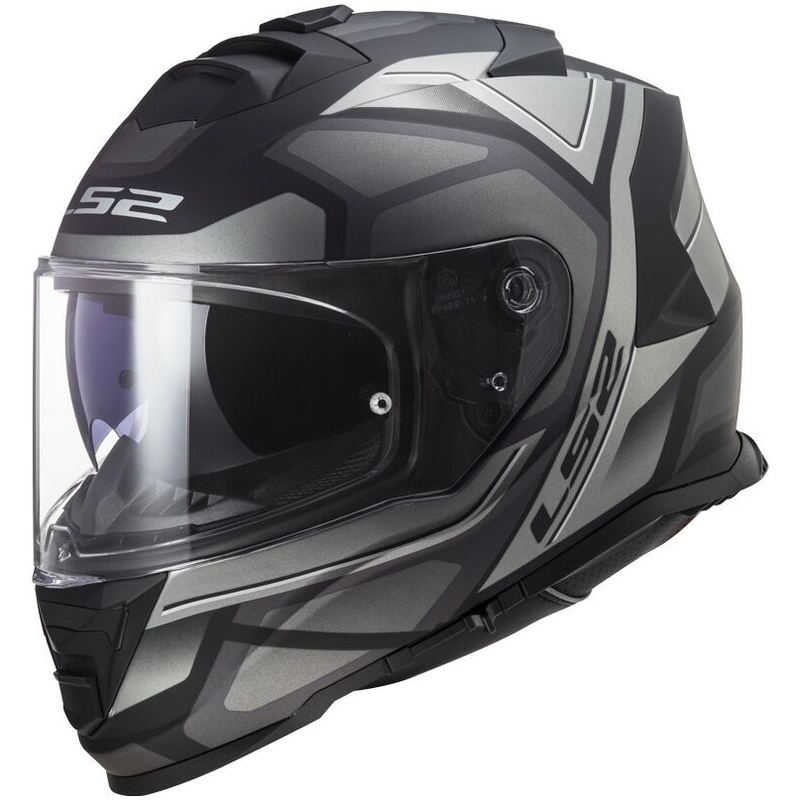 Casco integral de moto LS2 FF800 Storm II Faster titanio mate