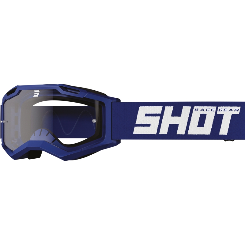 Gafas de motocross para niños Shot Rocket Kid 2.0 azul (plexi transparente)