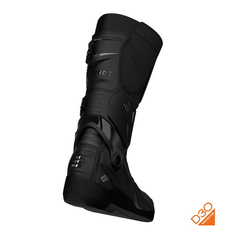 Botas de moto Shot Race 8 Cromadas Negras
