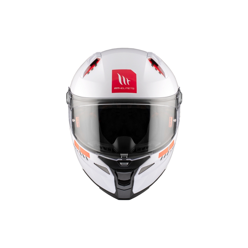 MT REVENGE 2 S SOLID A0 casco integral de moto blanco brillante