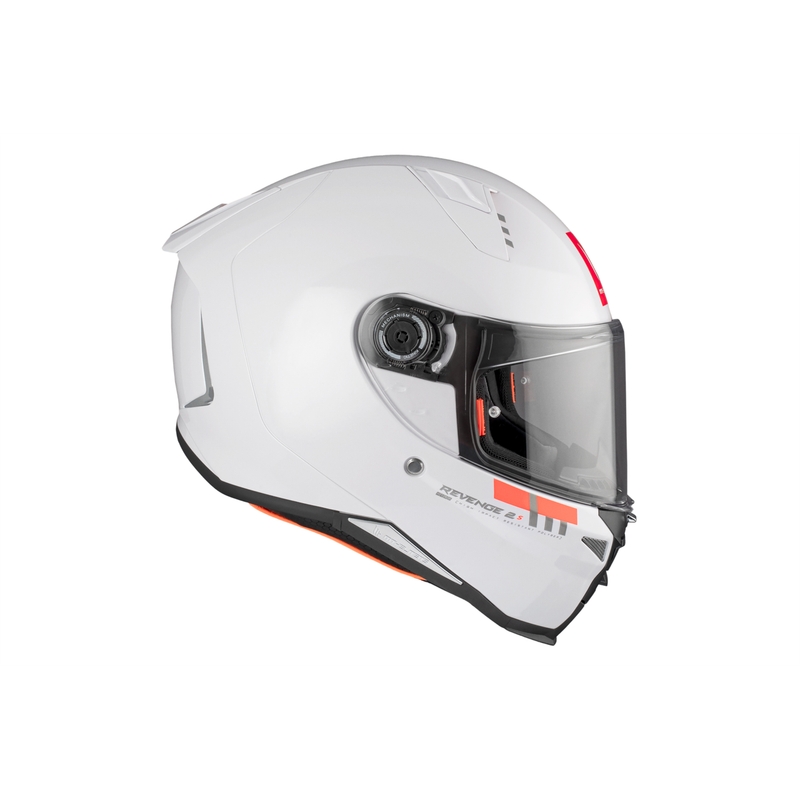 MT REVENGE 2 S SOLID A0 casco integral de moto blanco brillante