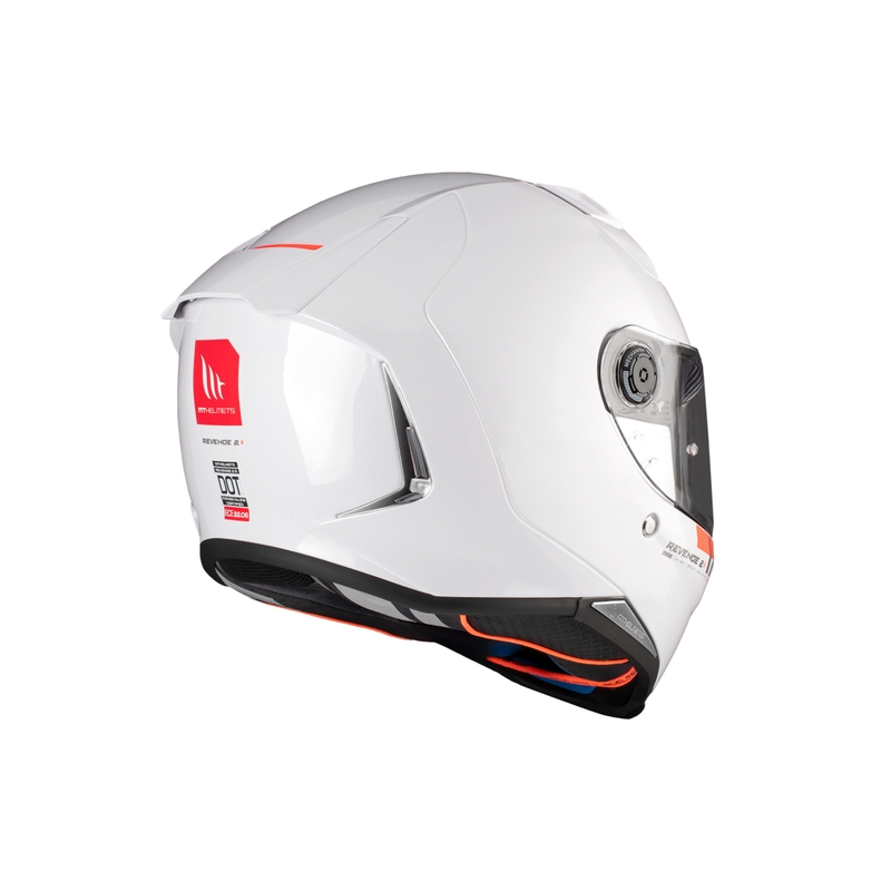 MT REVENGE 2 S SOLID A0 casco integral de moto blanco brillante