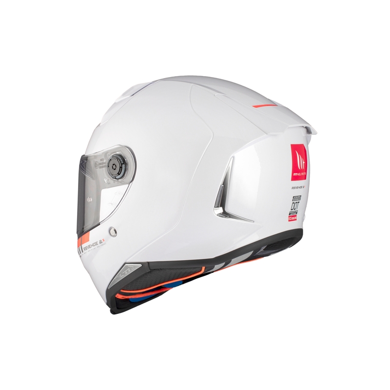 MT REVENGE 2 S SOLID A0 casco integral de moto blanco brillante