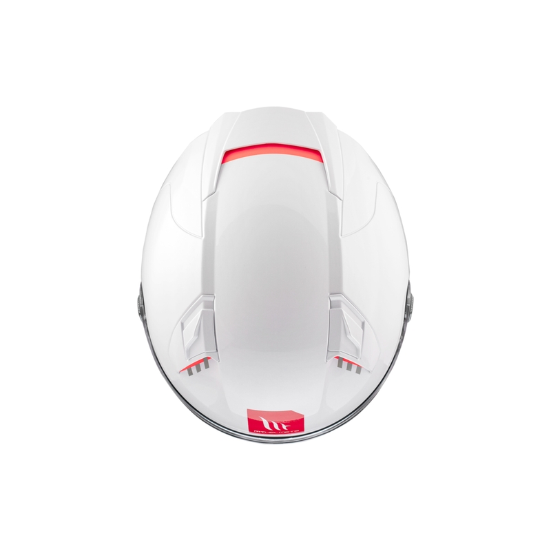 MT REVENGE 2 S SOLID A0 casco integral de moto blanco brillante