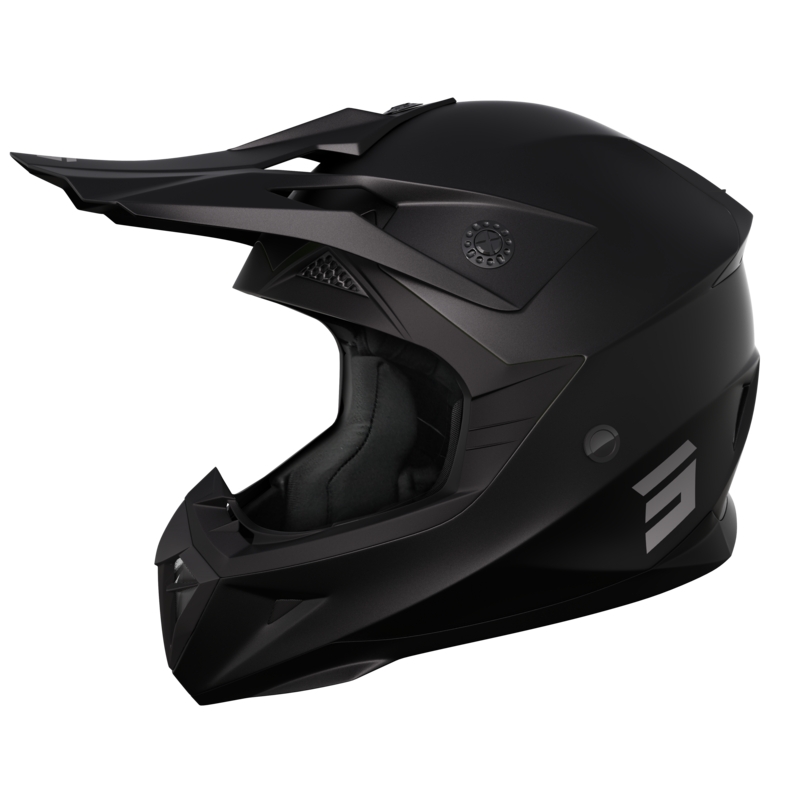 Casco Motocross Shot Pulse Solid 2.0 negro mate