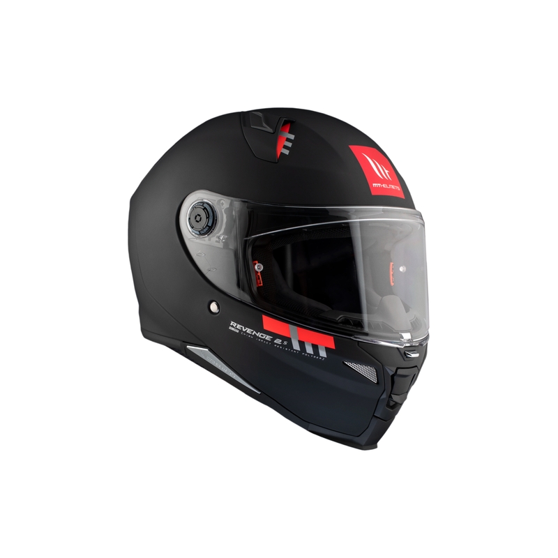 MT REVENGE 2 S SOLID A1 casco integral de moto negro mate