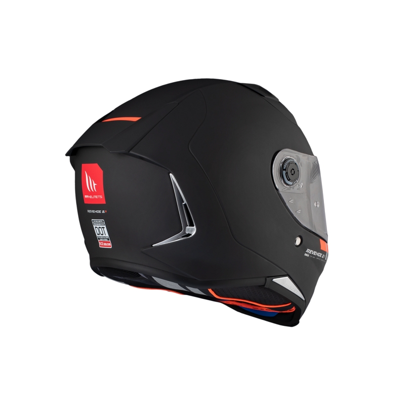 MT REVENGE 2 S SOLID A1 casco integral de moto negro mate