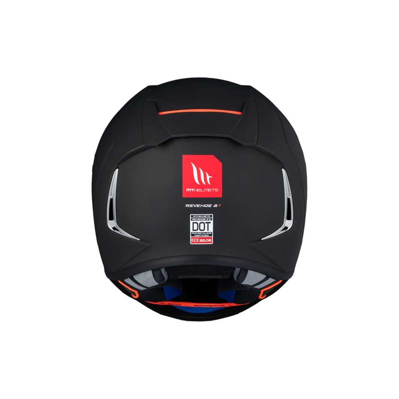 MT REVENGE 2 S SOLID A1 casco integral de moto negro mate