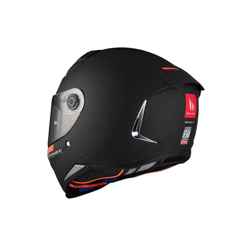 MT REVENGE 2 S SOLID A1 casco integral de moto negro mate