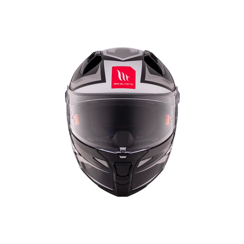Casco integral de moto MT REVENGE 2 S HATAX B2 negro-gris-blanco