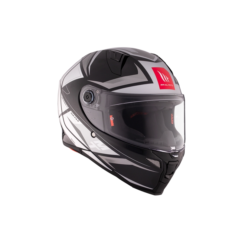 Casco integral de moto MT REVENGE 2 S HATAX B2 negro-gris-blanco