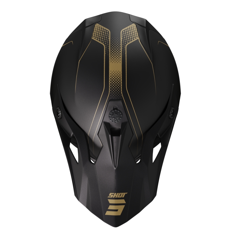 Casco de motocross Shot Pulse Edge dorado mate liquidación