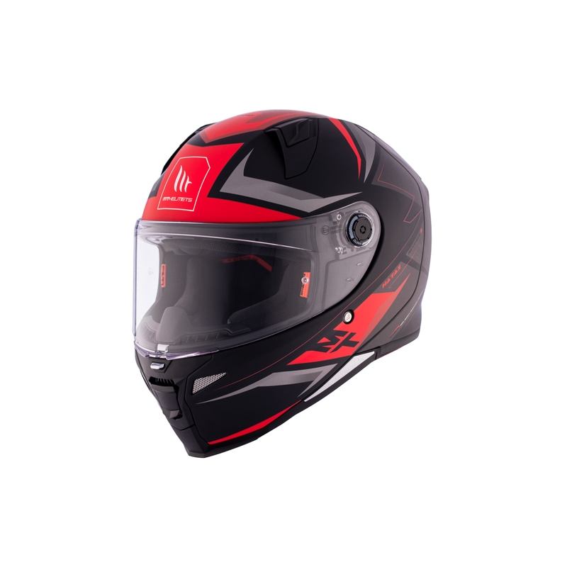 MT REVENGE 2 S HATAX B5 casco integral de moto negro-gris-rojo