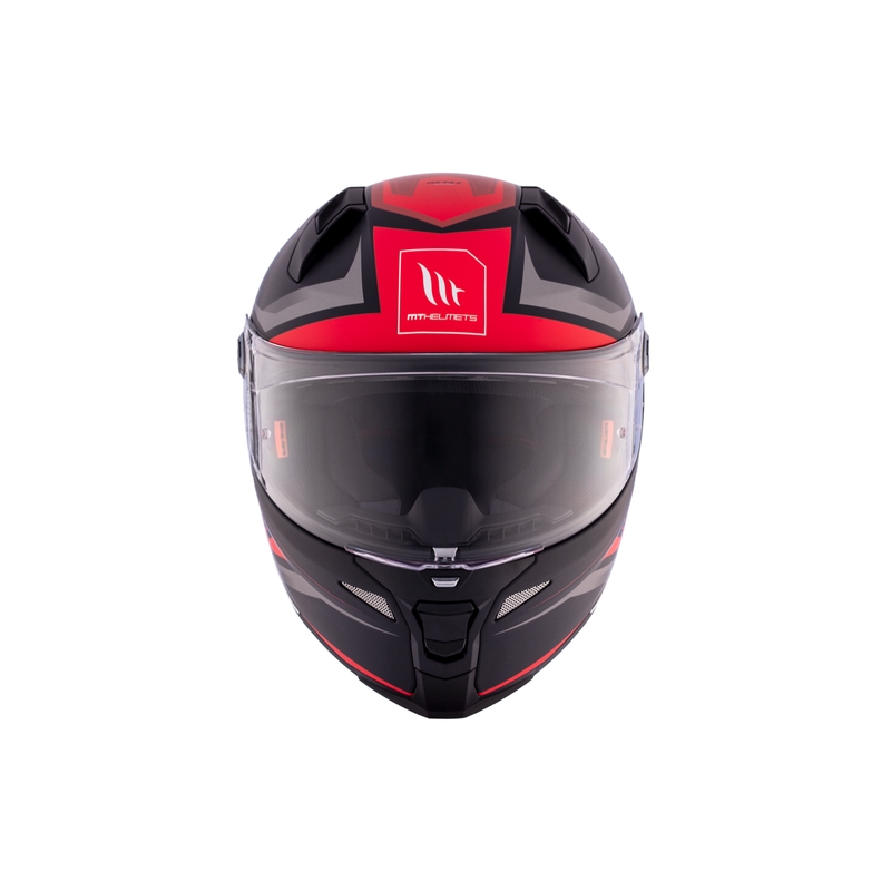 MT REVENGE 2 S HATAX B5 casco integral de moto negro-gris-rojo