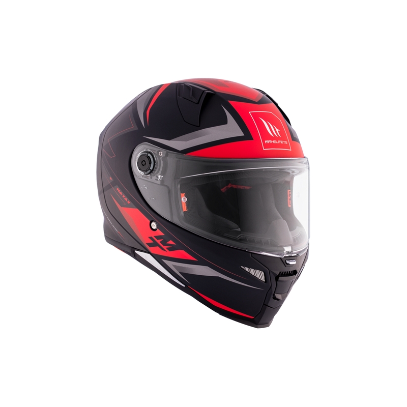 MT REVENGE 2 S HATAX B5 casco integral de moto negro-gris-rojo