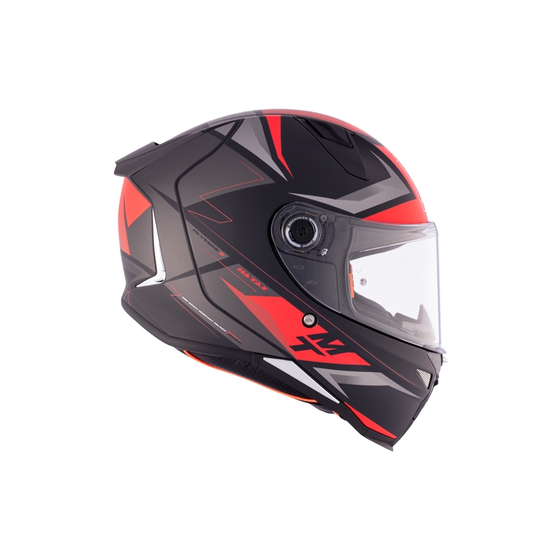 MT REVENGE 2 S HATAX B5 casco integral de moto negro-gris-rojo