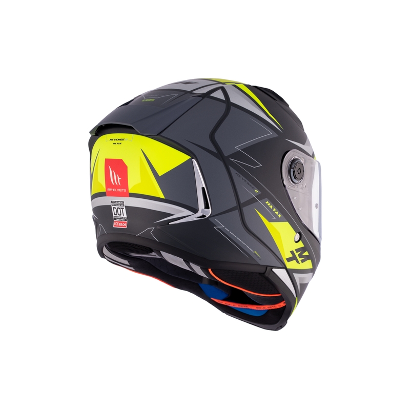 MT REVENGE 2 S HATAX C3 casco integral de moto negro-gris-amarillo
