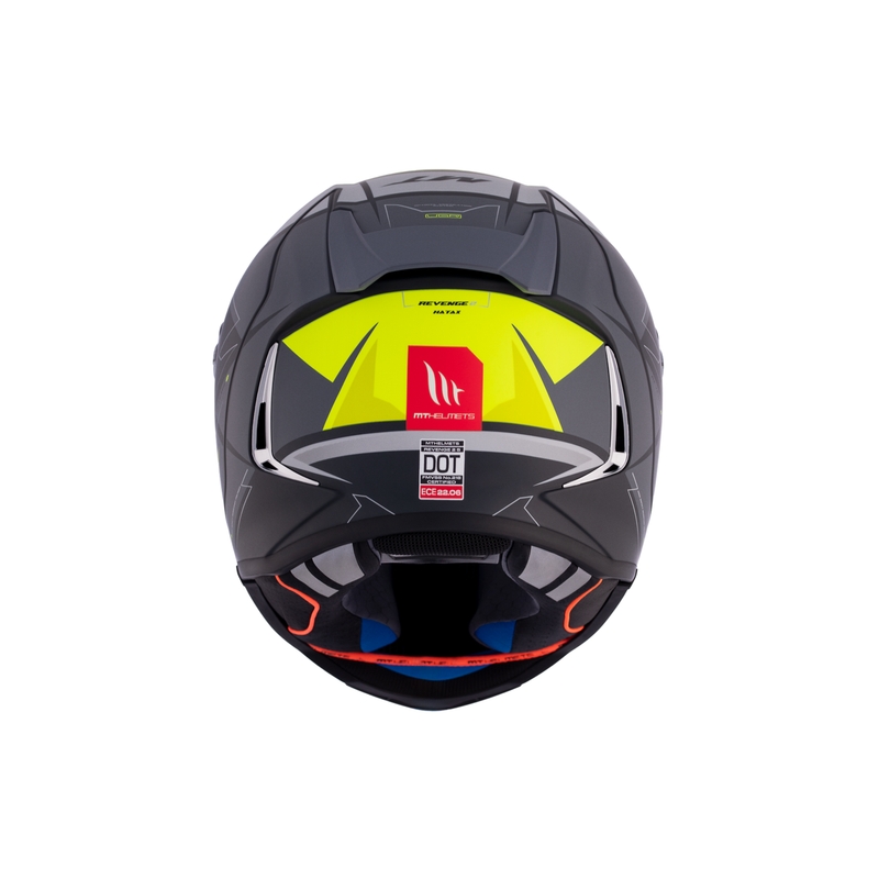 MT REVENGE 2 S HATAX C3 casco integral de moto negro-gris-amarillo