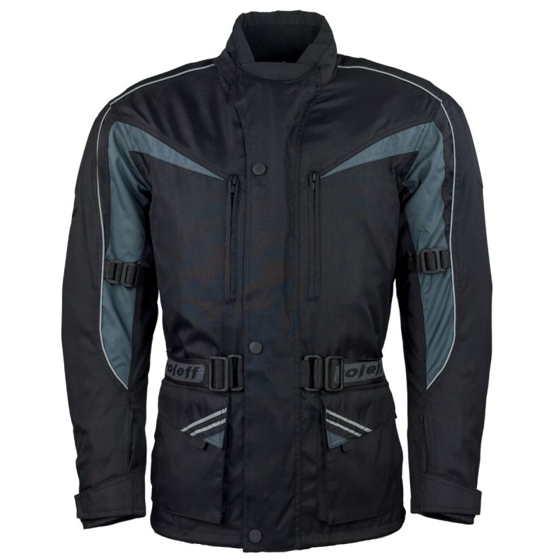 Chaqueta de moto Roleff Kodra Cologne negro-gris