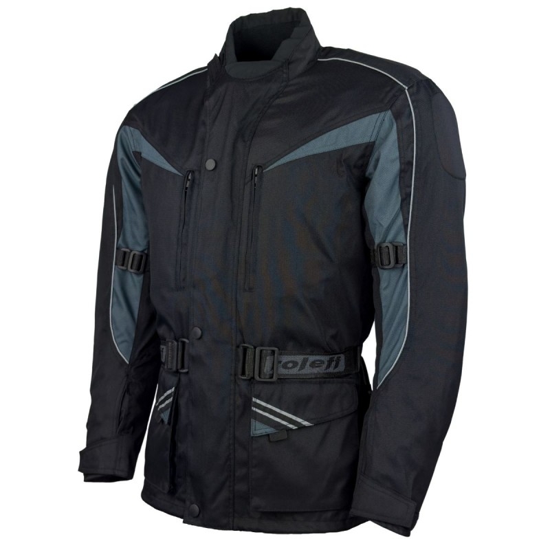 Chaqueta de moto Roleff Kodra Cologne negro-gris