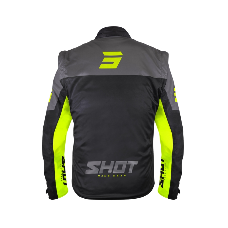 Chaqueta Softshell Shot Softshell Lite negro-amarillo fluo