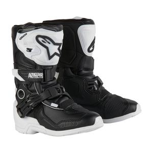 Botas de moto Alpinestars Tech 3S Kids 2024 blancas y negras para niños